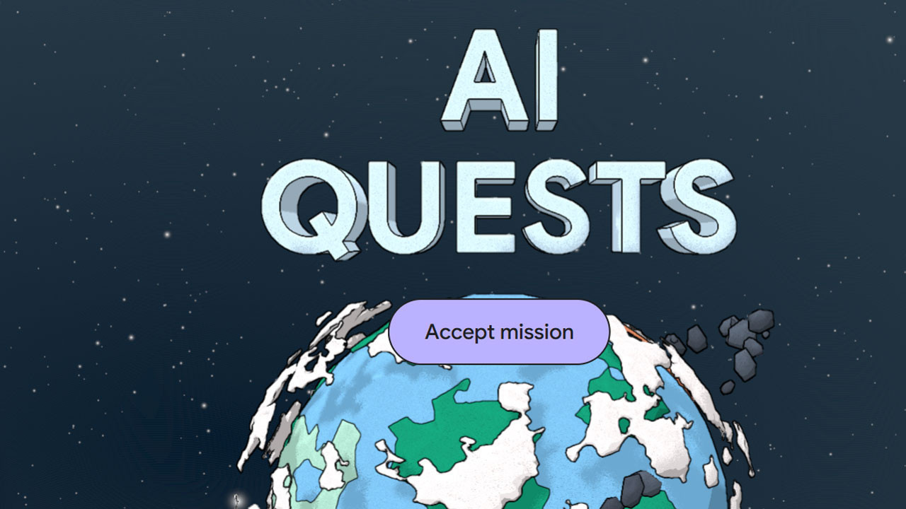 googledan eglenceli yapay zeka egitimi ai quests sitesi yayinda FYOEfpF1