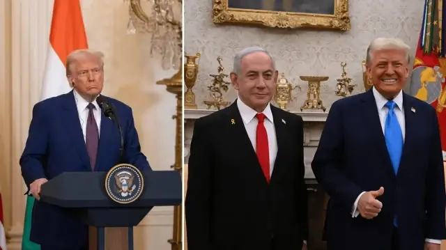 trumptan gazze plani aciklamasi umarim netanyahu ile anlasiriz dq3h9qmt