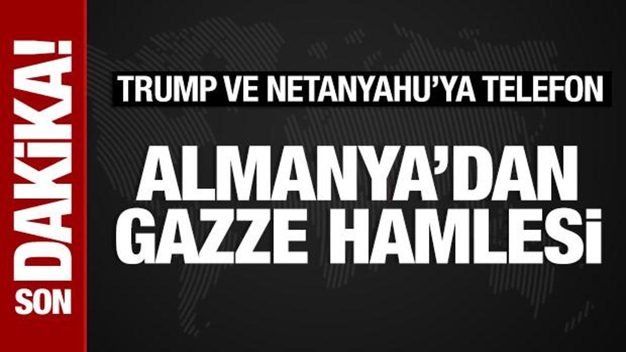 almanyadan gazze hamlesi trump ve netanyahuya telefon vplhUFwV