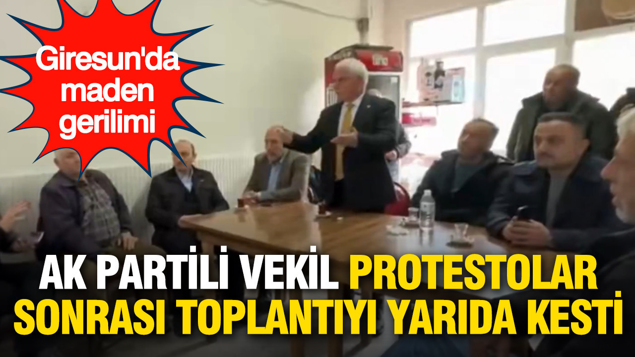 Giresun’da Maden Protestoları: AK Parti Milletvekili Toplantıyı Terk Etti
