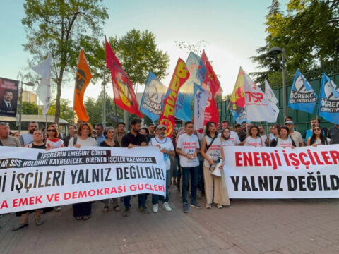 Enerji iscilerinin eyleminde sendikacilara gozalti ogretmenlerden tepki mlbULkv1